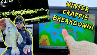 FULL Winter Crappie Breakdown Garmin Mapping amp Livescope [upl. by Yrtsed]