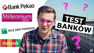 KTÓRY BANK LEPSZY  MBANK PEKAO MILLENIUM BGŻ BNP PARIBAS 2 [upl. by Aleekahs]