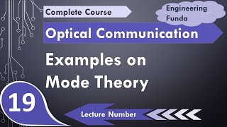 Examples based on Mode Theory of Optical Fiber  Normalized Frequency or V Number  Number of Modes [upl. by Htaek]