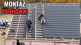 Montaż dachówki betonowej [upl. by Ahsiener]