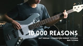 10000 Reasons  Matt Redman  Bass Tutorial FREE TABS [upl. by Eisinger]