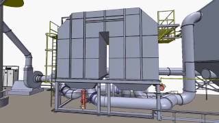 Regenerative thermal oxidiser assembly  3D model [upl. by Daniela851]