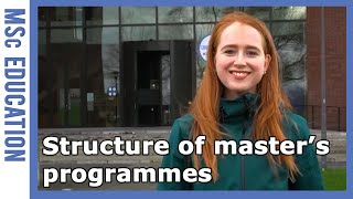 Structure of education of WUR masters programmes  WURtube [upl. by Chiou3]