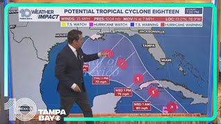 Tracking the Tropics Potential Tropical Cyclone Eighteen meandering in south central Caribbean [upl. by Morton]