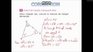 Calcul dangles dans un triangle  2 exercices corrigés [upl. by Lorusso612]