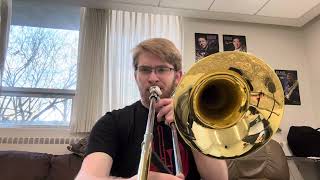 Blazhevich  No 12  Bass Trombone Etude [upl. by Aydan]