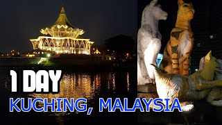 A NIGHT AT KUCHING WATERFRONT SARAWAK MALAYSIA [upl. by Birk]