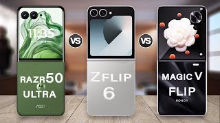 Samsung Galaxy Z Flip 6 Vs Moto Razr 50 Ultra Vs Honor Magic V Flip  Z Flip 6 Review [upl. by Adelpho]