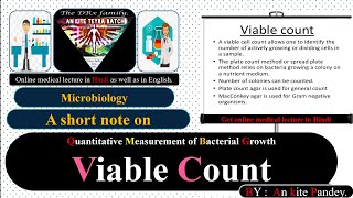 Viable count method  Quantitative measurement of Bacterial Growth [upl. by Dempstor417]