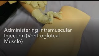 Pharmacological Nursing  Administering Intramuscular Injection Ventrogluteal Muscle [upl. by Uriia]