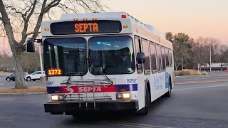 SEPTA Route 58 8287 DE40LF 2009 New Flyer [upl. by Rossner]