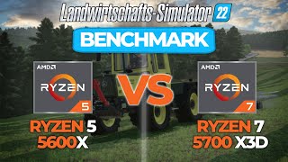 AMD Ryzen 5 5600X VS Ryzen 7 5700X3D  Was bringt AMD´s 3D VCache im Landwirtschaftssimulator 22🤯🔥 [upl. by Htinnek]