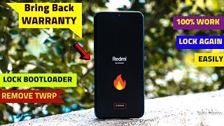 Official Method🔥To Relock BOOTLOADER ftRedmi Note77 Pro Relock Bootloader Of Any Xiaomi Phone [upl. by Hilario437]