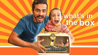 WHATS IN THE BOX Challenge with MALLU KID 😳 Challenge Video With Zaiba [upl. by Valma332]