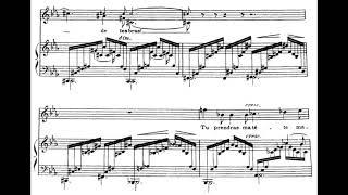 Chanson Triste H Duparc Score Animation [upl. by Htrowslle]