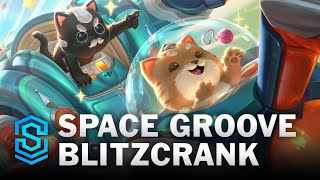 Space Groove Blitzcrank Skin Spotlight  League of Legends [upl. by Hafeenah]