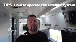 Sunland Caravans  how to operate the satellite system [upl. by Bergmann]