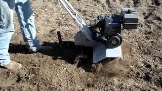 How to use a Front Tine Tiller [upl. by Naryt]