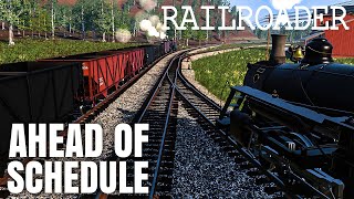 Railroader 81 Were somehow ahead of schedule and the days going well Better not jinx it [upl. by Ainehta]