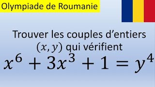 Olympiade junior roumaine  Une équation diophantienne à résoudre [upl. by Lechar]