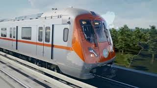 Successful unveil of the first trainset for BhopalIndore Metro [upl. by Furr]