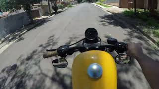 Harley Davidson sportster 883 iron amarela 2011 motovlog [upl. by Goran]