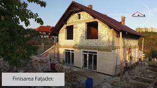 Construcția casei din cotelet in Moldova [upl. by Swithbert211]