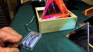 Dichroic Boro Glass Infinity Mirror Effect Pyramids 002 [upl. by Einnaej303]