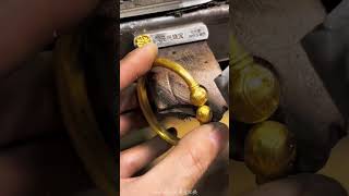 Amazing Golden Bracelet making From Old Gold viral trending shortvideo shorts short video [upl. by Dnomso]