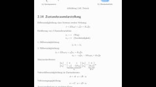 2141 Blockschaltbild der Zustandsraumdarstellung [upl. by Conroy243]