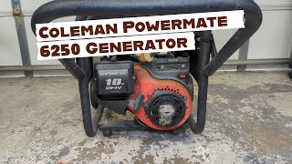 Coleman Powermate 6250 Generator Tune Up [upl. by Isia510]