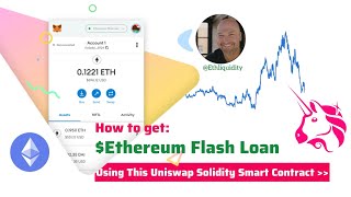 How to get an Ethereum Flash Loan — Stepbystep guide using this Solidity Smart Contract [upl. by Bj]