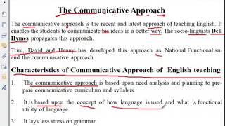 Communicative Approach of Language Teaching REET CTET 2nd GRADE ENGLISH [upl. by Dorreg]