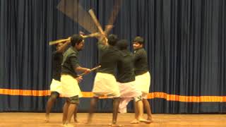 Mepco Schlenk Engineering college  Silambam performance  Pongal Celebration 2k17 [upl. by Petes]