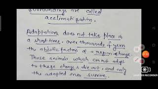 Difference between ACCLIMATISATION and ADAPTATION CLASS 6 SCIENCE Chapter 9 Living Organisms [upl. by Merrielle]