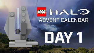 LEGO Halo Advent Calendar Day 1  Forerunner Beam Emitter [upl. by Kcire]