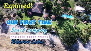 Beach Camping Adventure  Antipolo beach  Tuburan Cebu V1 [upl. by Amlus]