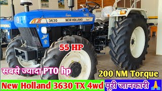 New Holland 3630 TX 4wd full review । 55hp new holland 3630 2023 model 4wd 🔥। RahulRandhawa [upl. by Zaller30]