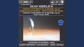 Violin Concerto in D Minor Op 47 1905 Version  I Allegro moderato [upl. by Eednus]