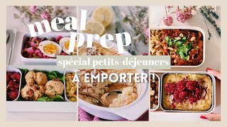 MEAL PREP  3 Petitsdéjeuners SAINS et ÉQUILIBRÉS à EMPORTER [upl. by Ogilvie]