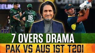 7 Overs Drama  PAK vs AUS 1st T20i  Ramiz Speaks [upl. by Adolphe961]