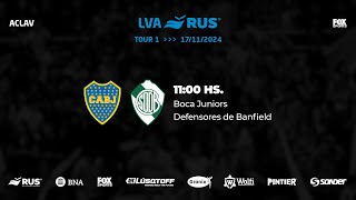 LVA RUS  TOUR 1 Boca Juniors vs Defensores de Banfield [upl. by Enirehtakyram]