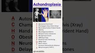 Achondroplasia mnemonic  medicine viralvideo achondroplasia [upl. by Nihcas]