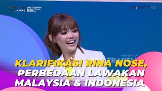 Klarifikasi Rina Nose Perbedaan Lawakan Malaysia amp Indonesia  BROWNIS 11823 P1 [upl. by Imotih]