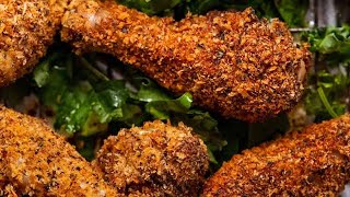 CRUNCHY Crumbed Chicken Drumsticks [upl. by Kirven]