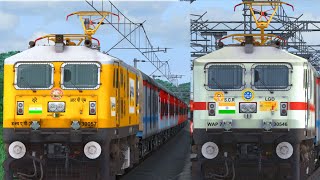 BACK TO BACK HIGH SPEED TRAINS SKIPPINGTRAIN SIMULATORRAILWORKS GAMEPLAYINDIAN RAILWAYTRAIN GAME [upl. by Nirrat]