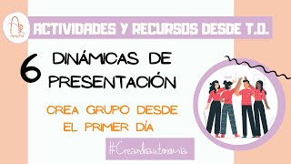 Dinámicas de PRESENTACIÓN para adultos  Actividades grupales [upl. by Aitra]