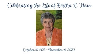 Memorial Service for Bertha Now [upl. by Town]