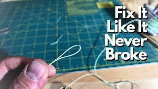 3 Ways To Fix A Broken Fly Line Loop [upl. by Prissie]