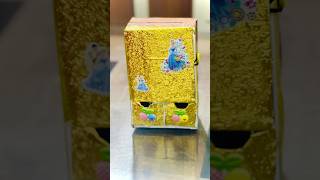 Cardboard box craft  small storage boxes craft making shortsfeed shortsviral shortvideo [upl. by Hakkeber]